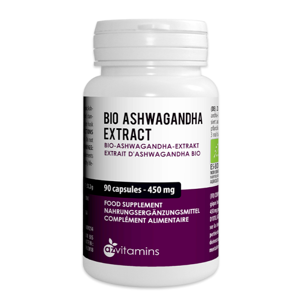 Ashwagandha Bio 450 mg - 90 gélules végétales