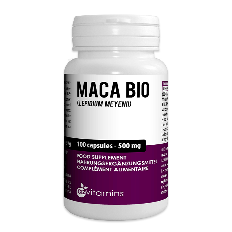 Maca Bio en gélules pour soutenir l'énergie, la vitalité et l'équilibre hormonal